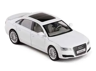1:32 Масштаб Audi A8 супер такси полиция литая модель автомобиля с вытягиванием назад звуковой светильник коллекция подарок для детей - Цвет: C