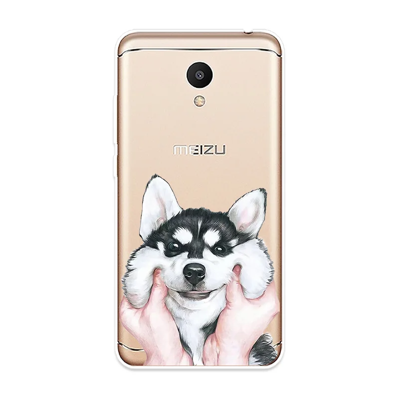 Phone Case For Meizu M3 M5 M6 NTOE M3S M5S M5C M6S M6T U10 U20 Cover Cute Dog Cat Patterned Silicone Soft Shell |