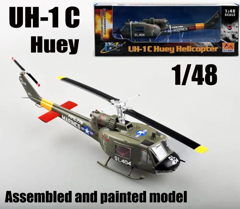 Морской пехоты США колокол UH 1C Iroquois Huey 1/48 вертолет diecast easy model| |