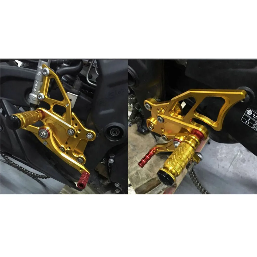 Для Yamaha YZF R3 R25 2014 2016 Мотоцикл CNC алюминиевый регулируемый задний Райдер набор