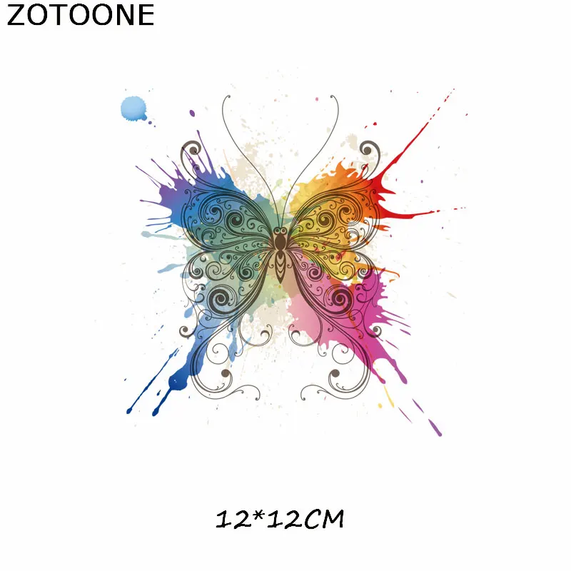 ZOTOONE цветные наклейки с помощью утюга яркие цветы цветопередача тепла легкая