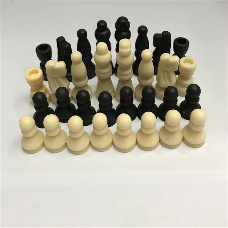 32 шт. набор пластиковых шахматных изделий развлекательный стандарт Chessmen