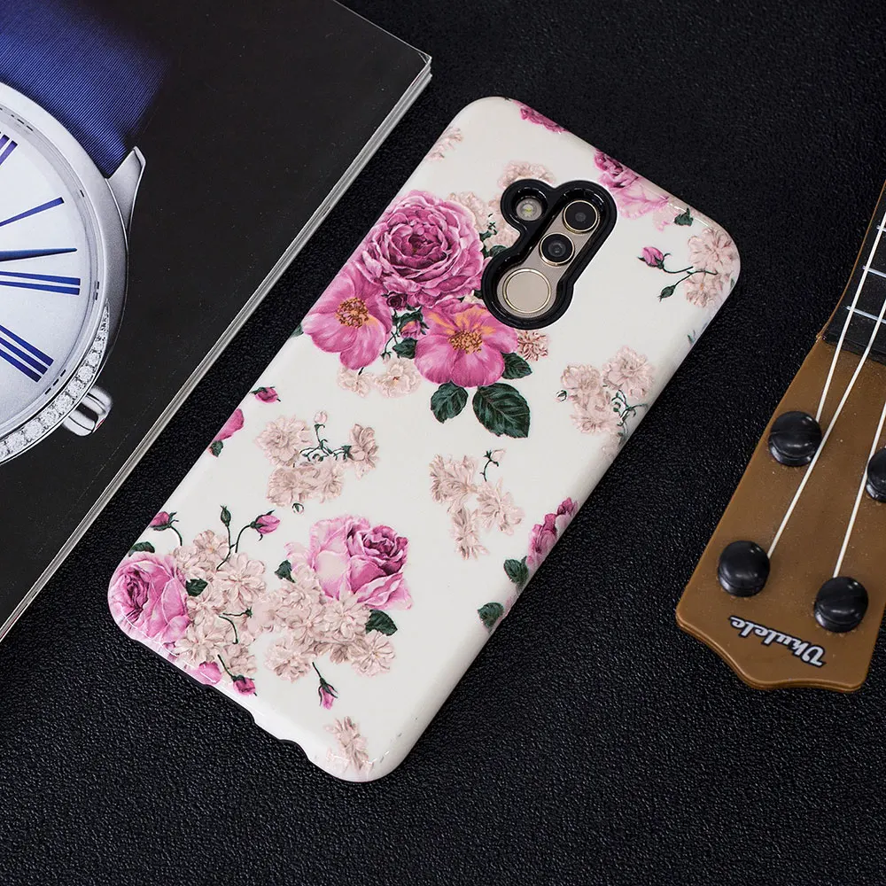 IDOOLS чехол для huawei Коврики 20 Lite P20 P10 мультфильм чехол-крышка с узорами телефон