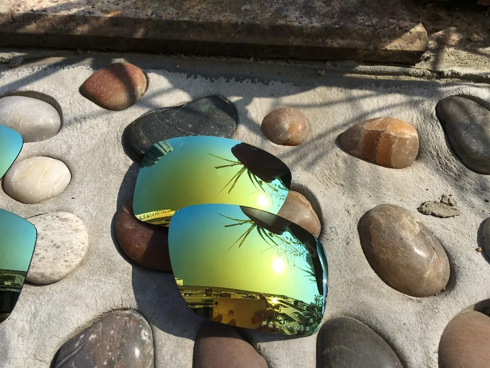 3 Pairs Black &amp 24K Gold Fire Red Polarized Replacement Lenses Lens for Big Taco Sunglasses | Аксессуары для одежды