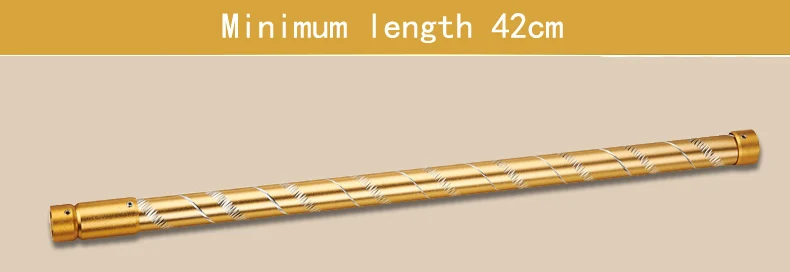 Золотой цвет алюминиевый сплав резной Телескопический шкаф висячий столб