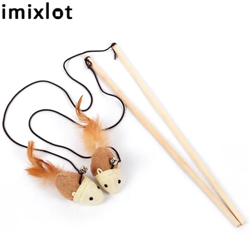 Забавная палка Imixlot для кошек игрушка домашних животных красочная палочка с