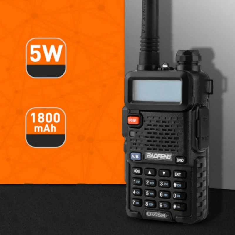 BaoFeng иди и болтай Walkie Talkie “иди UV 5R двухстороннее радио CB Baofeng UV5R 128CH 5W VHF UHF 136 174 МГц &