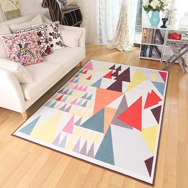 Zeegle Nordic Carpets For Living Room Flannel Sofa Table Floor Mats Anti-slip Bedroom Area Rug Ding Palor |