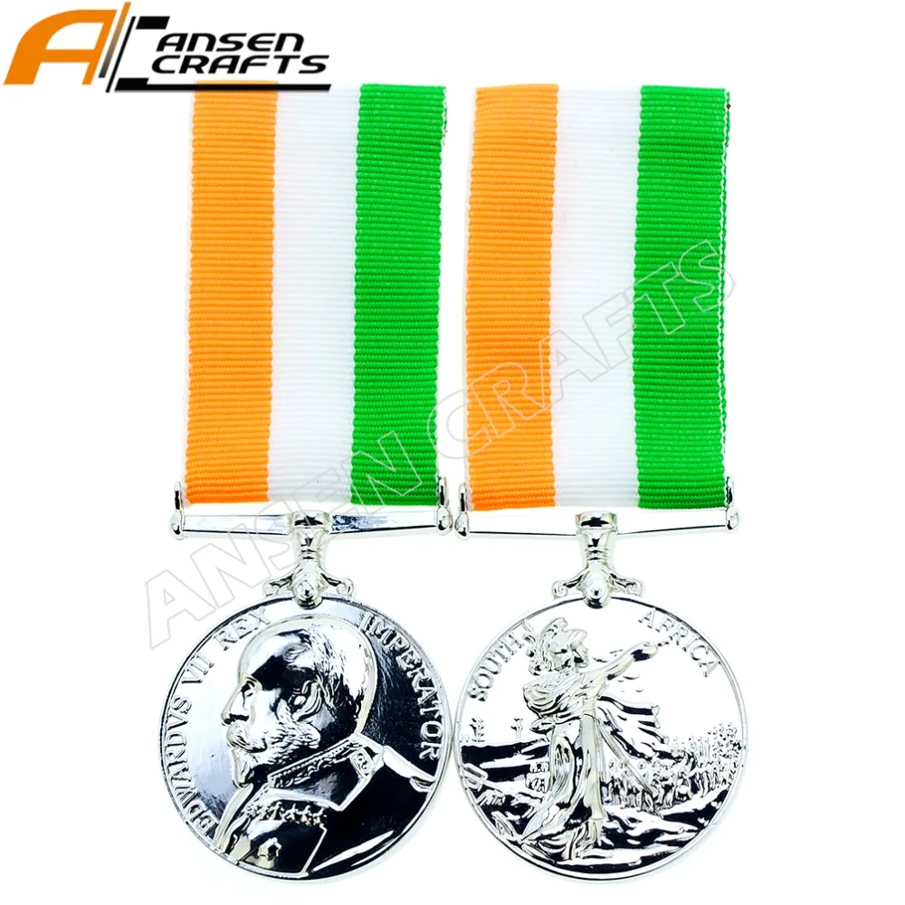 Английская военная медаль Эдварда VII короля Южной Африки