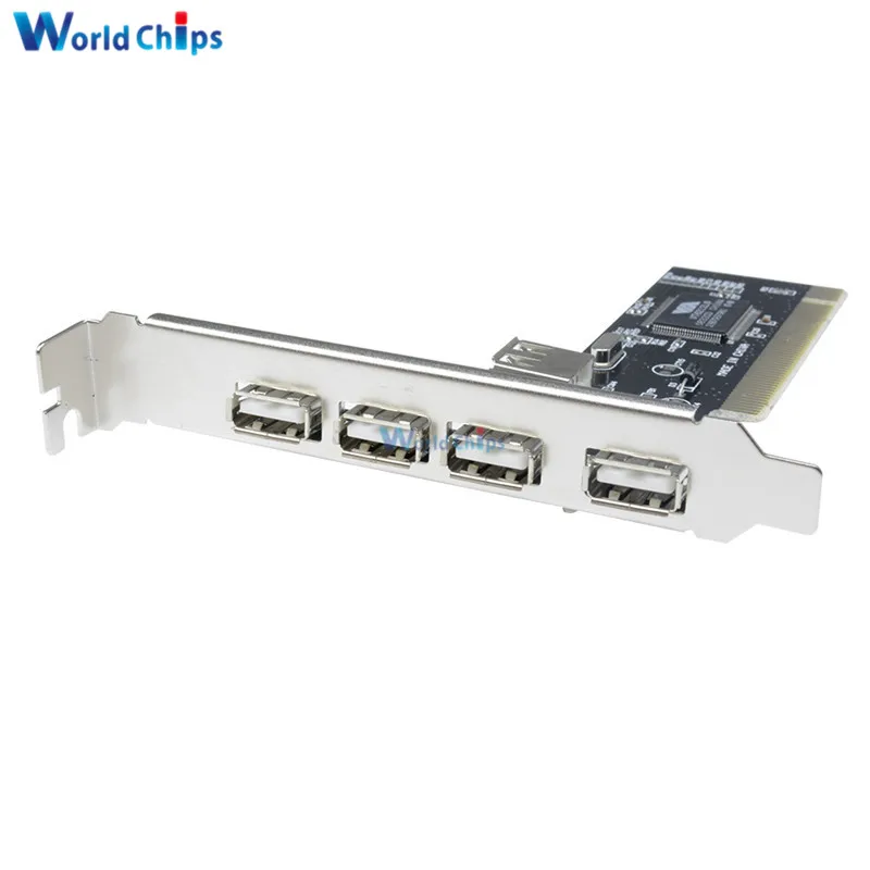 Новый высокоскоростной 480 Мбит/с 5-портовый USB 2 0 PCI концентратор карта контроллера