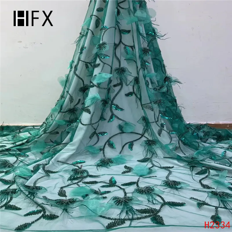 HFX Новое поступление африканская Вечеринка нигерийское кружево ручной работы