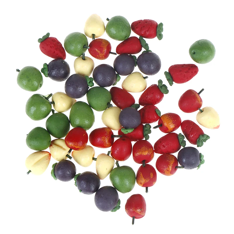 

10Pcs 1/12 Scale Dollhouse Miniature Vegetable Fruit Food Simulation Kitchen Garden Decor Accessories Children Pretend Play Toys
