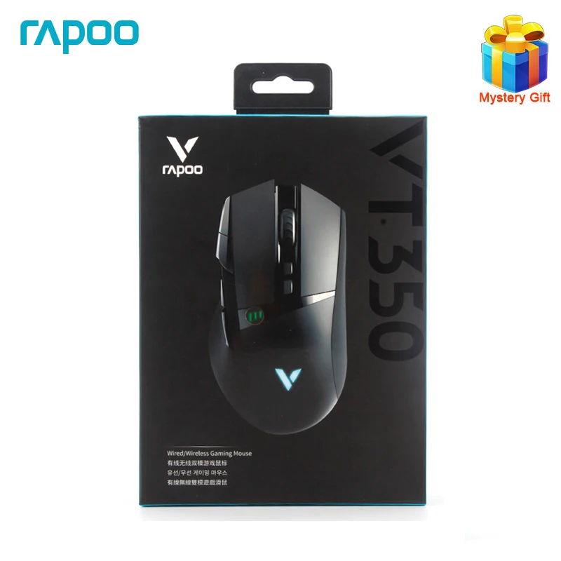 Оригинальная игровая мышь Rapoo VT350 для электронных видов спорта беспроводная 2 4G с