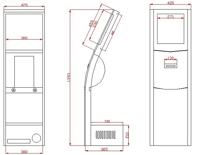 TFT lcd touc экран wifi система дистанционного управления доступом автоматический Банк