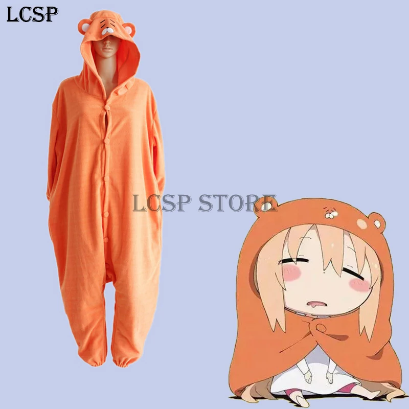 LCSP Japanese Anime Himouto! Umaru-chan Cosplay Costume Doma Umaru Hoodie Onesie Pajamas Clothes | Тематическая одежда и