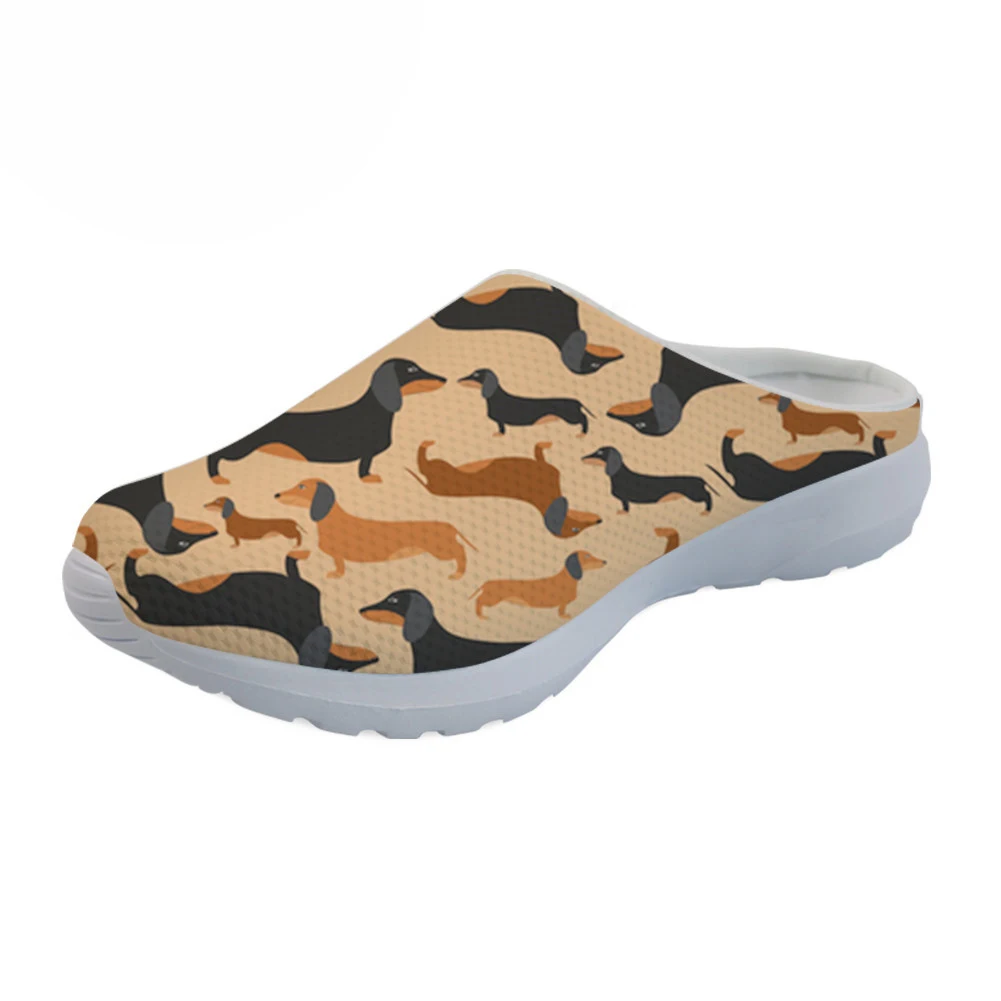 WHEREISART/женские классические сандалии с принтом в виде таксы и собаки дизайнерские