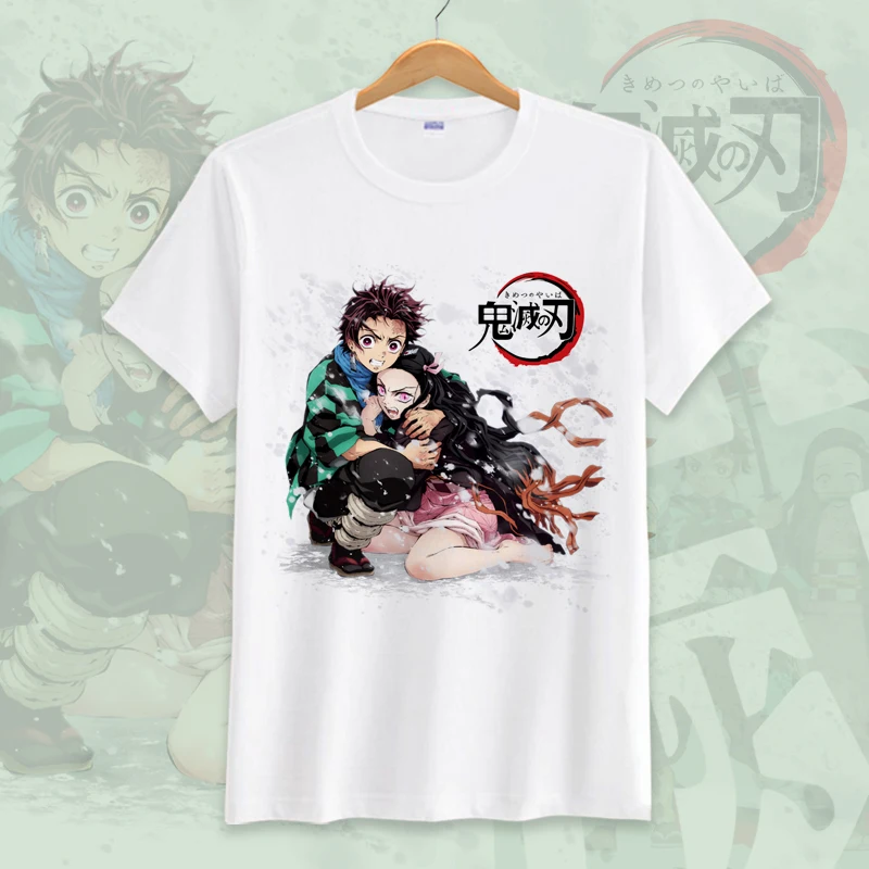 Kimetsu no Yaiba, футболка для косплея, летняя футболка Kamado Tanjirou, Женская/мужская футболка Kamado Nezuko, костюм для косплея