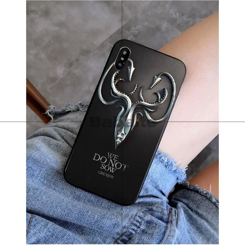 Babaite Игра престолов Новинка чехол для телефона Fundas чехол для iPhone X XS MAX 6 6S 7 7plus 8 8Plus 5 5S XR