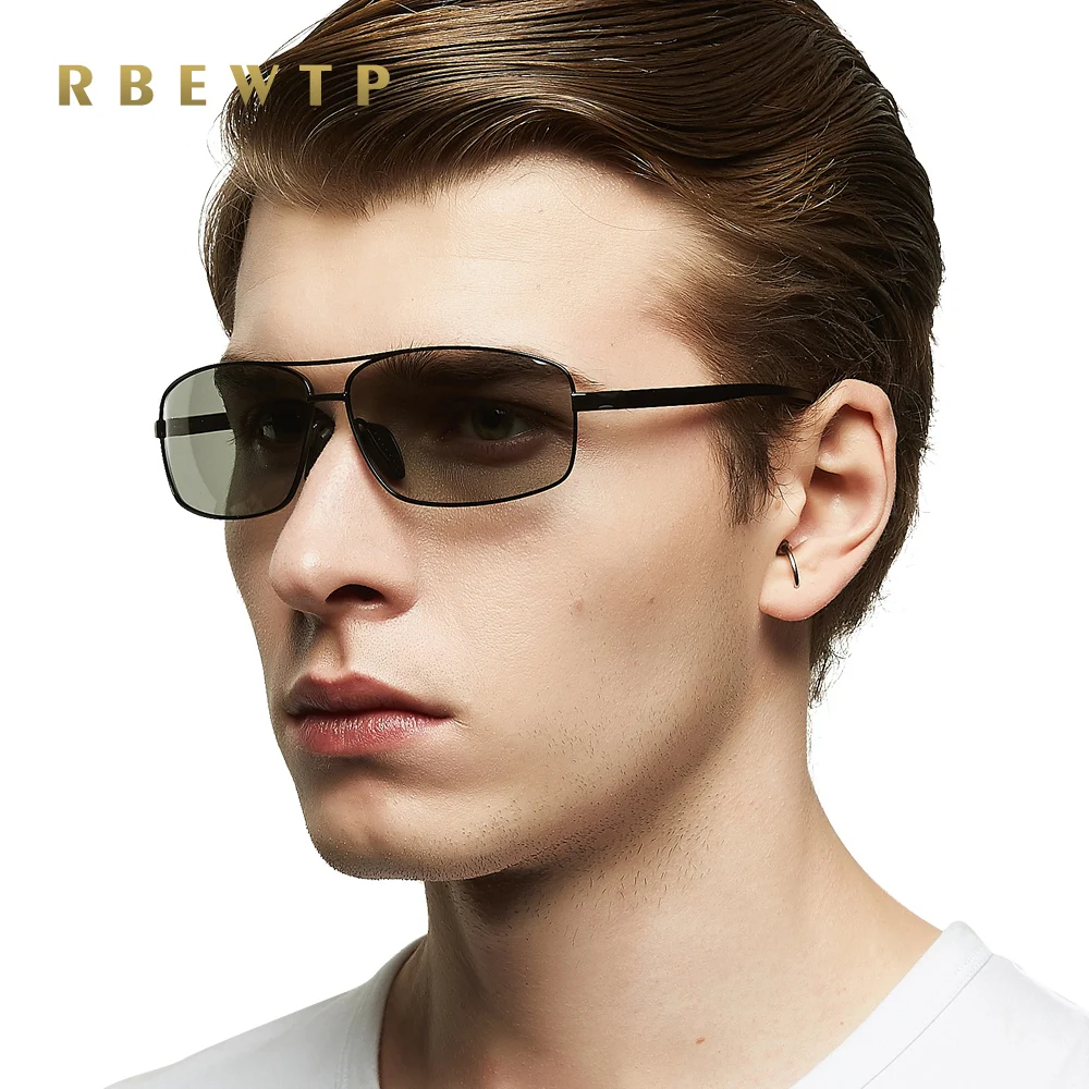 Очки солнцезащитные RBEWTP Мужские квадратные Поляризационные солнечные