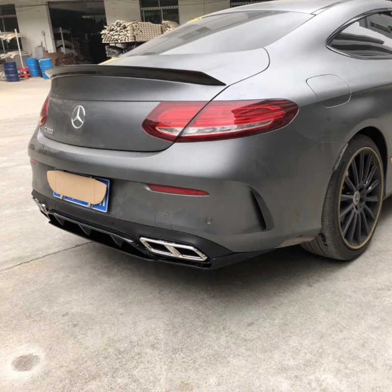 Для Mercedes C Class W205 спойлер из углеродного волокна задний багажник спойлер крыло C200 C250 C300 C180 C350 купе 2 двери автомобиля Elantra Accent Tucson-UP