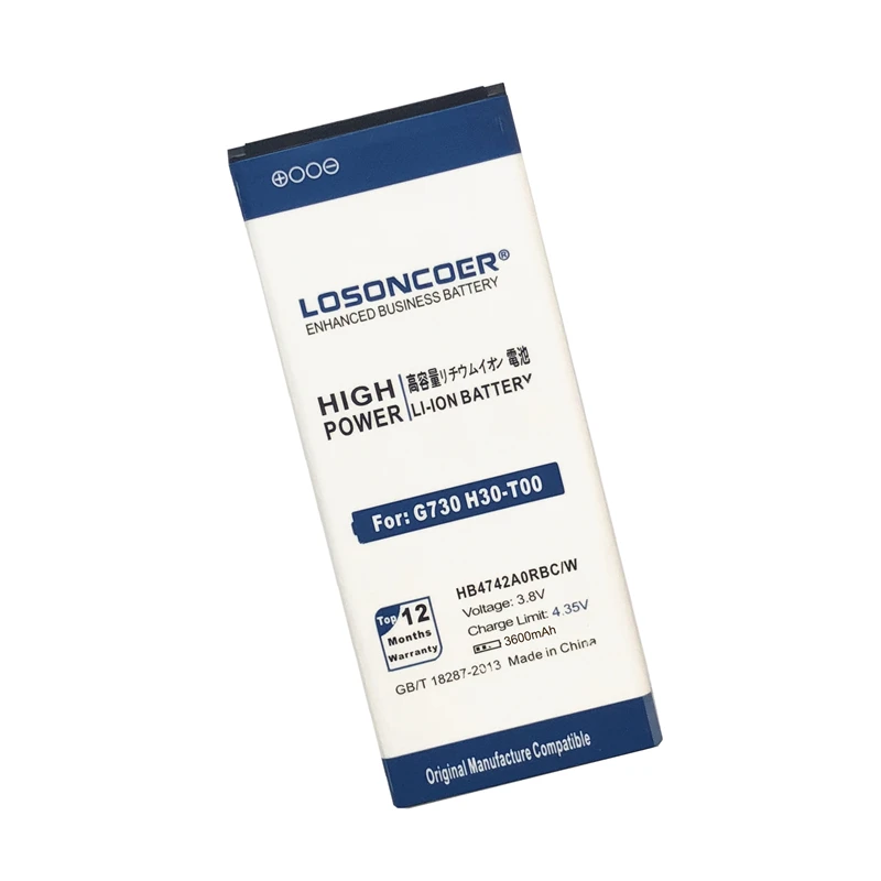 Losoncoer 3600 мА/ч HB4742A0RBC для Huawei Honor 3C Батарея G630 G730 G740 H30 T00 T10 U10 телефон
