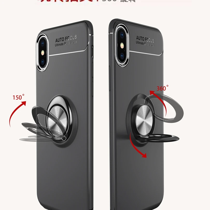 Чехол для iPhone X / iPhoneX 5 8 &quot магнитный автомобильный держатель чехол вращающийся
