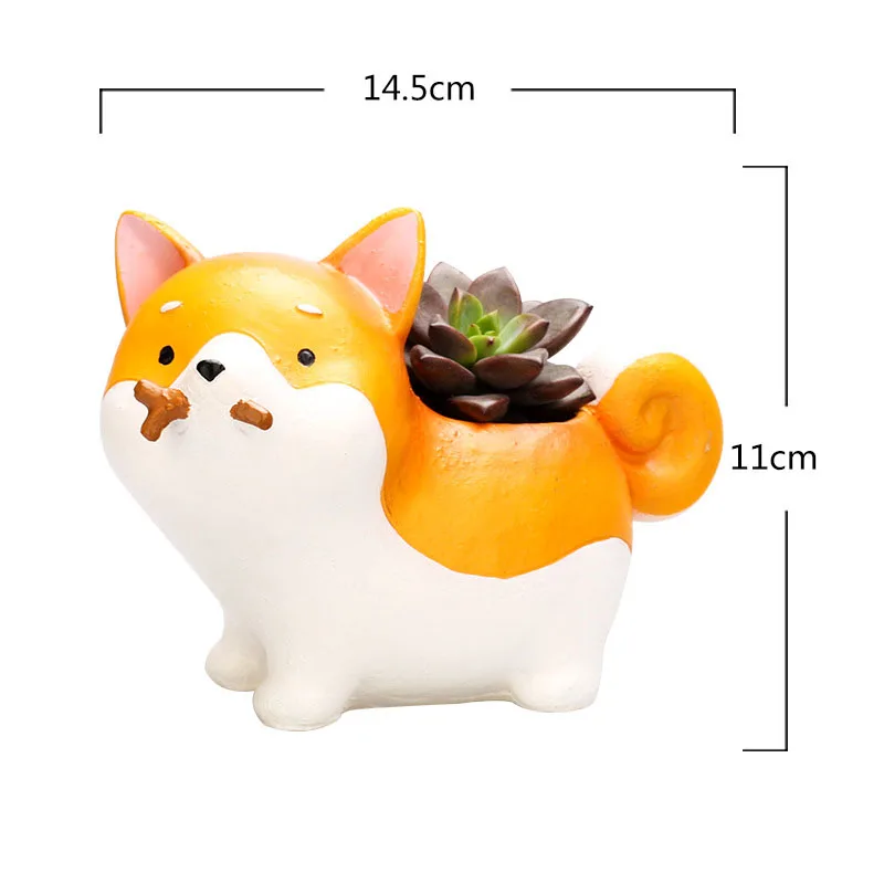 YeFine креативный подарок милые цветочные горшки для собак смоляные сочные