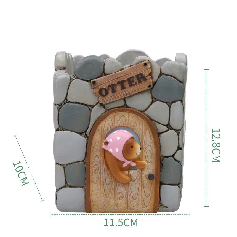 Современные Мультяшные растительные горшки для суккулентов маленький цветочный