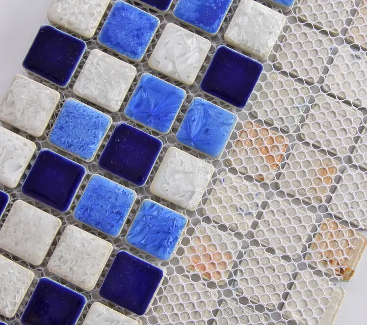 Темно синие небо белые фарфоровые Керамика мозаичная плитка для кухня щитка