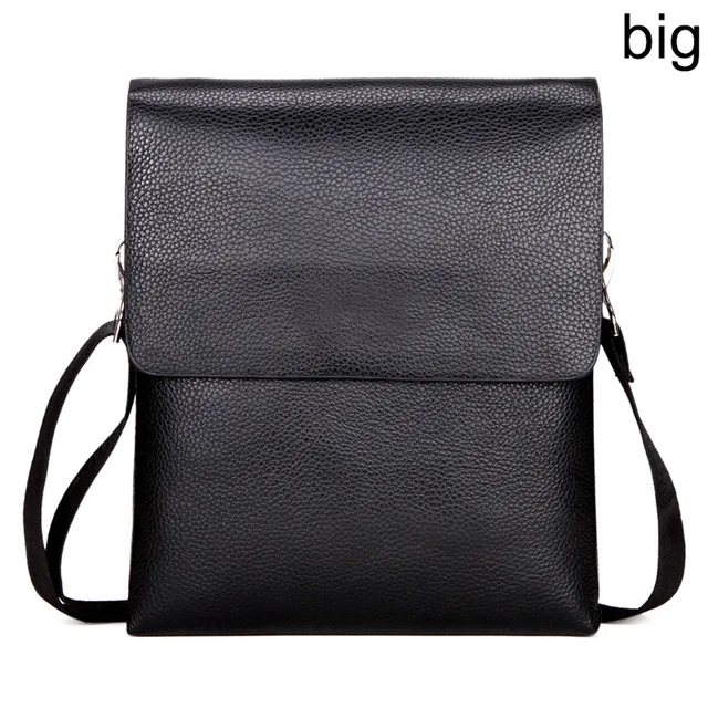 black big Новинка, мужская сумка через плечо на молнии, портфель для мобильного телефона, бизнес AB@ W3 - Цвет: black big