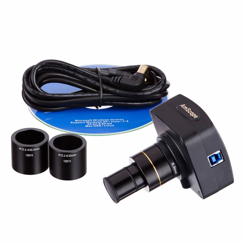 Мультифокальный стереомикроскоп AmScope 3.5X-90X + флуоресцентсветильник 5 Мп США |