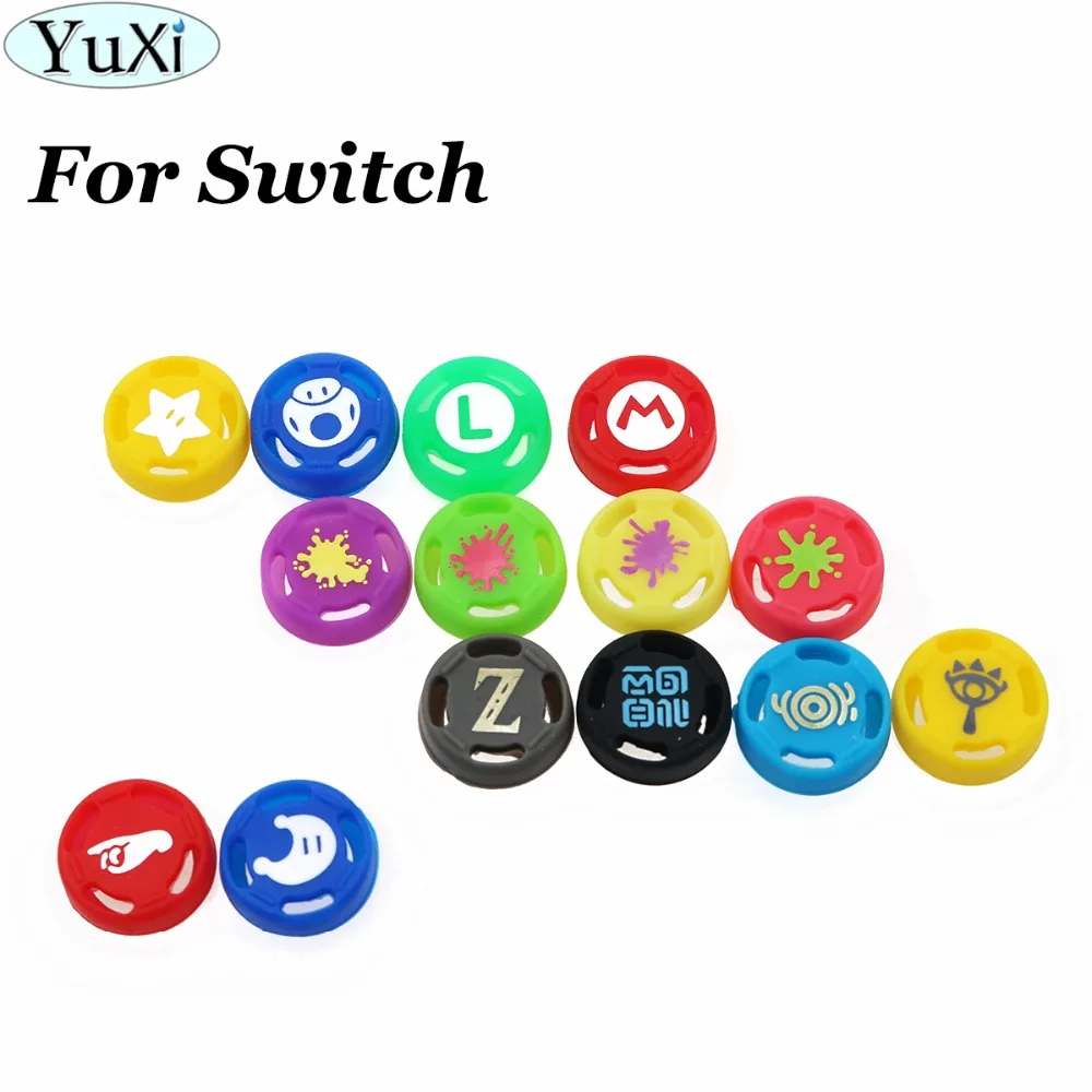 YuXi 2 шт. 14 цветов силиконовый чехол для телефона Joy Con аналоговые колпачки