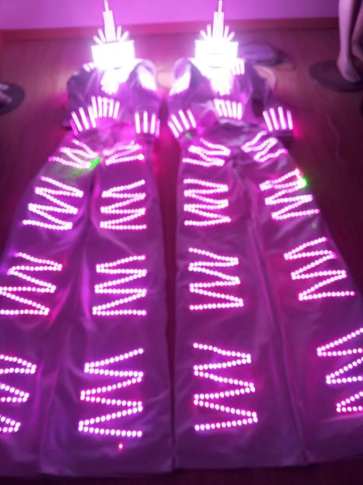 Бесплатная доставка Светодиодный лазер co2 костюм робота/Тронный светодиодный