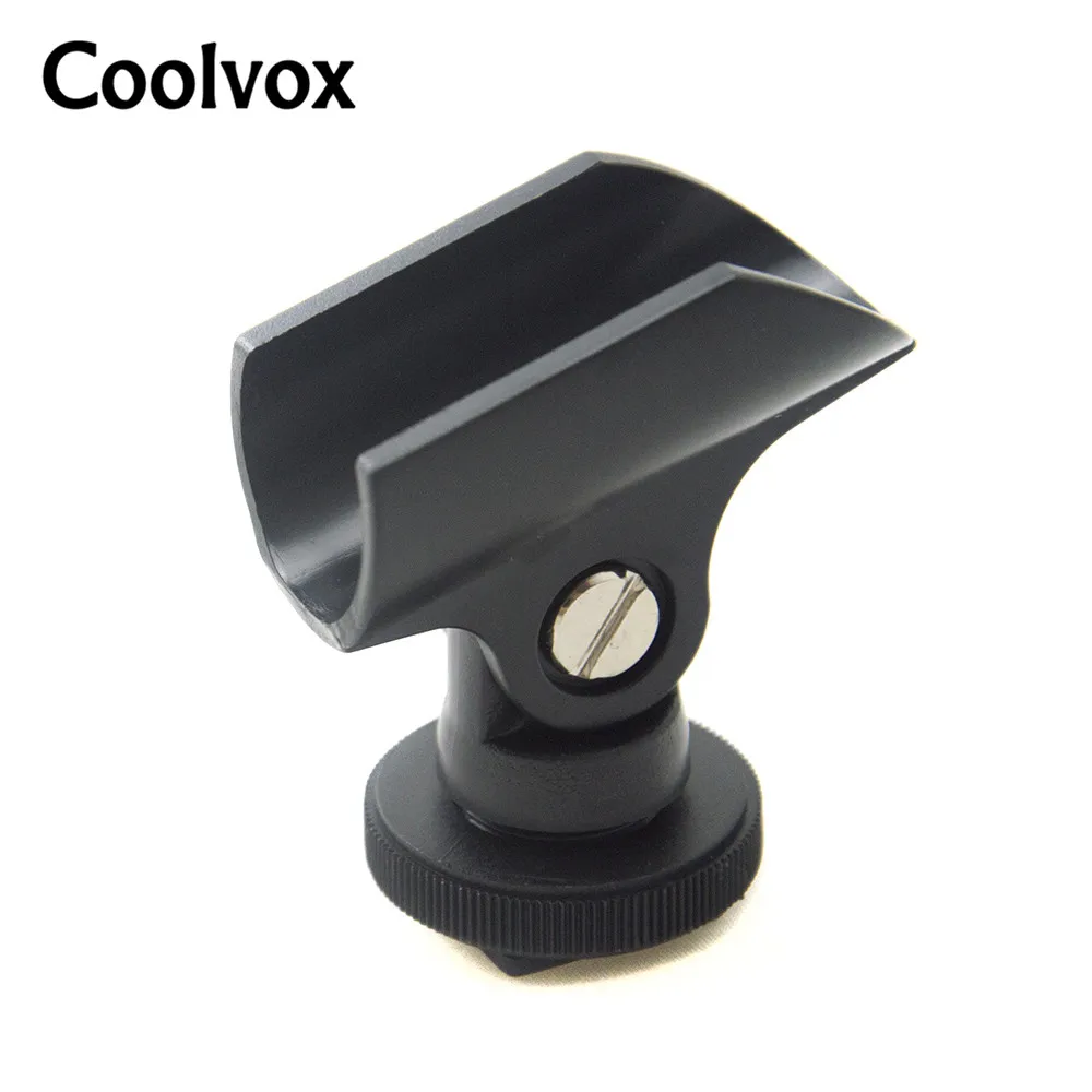 

Подставка для микрофона Coolvox для интервью, легкий держатель для микрофона, Flsh светильник ель света, горячий башмак и винтовое отверстие 1/4 дю...