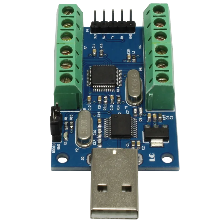 USB DAQ 10 каналов сбора данных 12 битные Аналоговые входы 10AD STM32 UART ADC модуль|Детали и