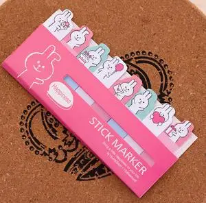 rabbit DIY Мини милый Kawaii мультфильм животных блокнот Кот панда нот бумажные канцелярские корейские стикеры - Цвет: rabbit