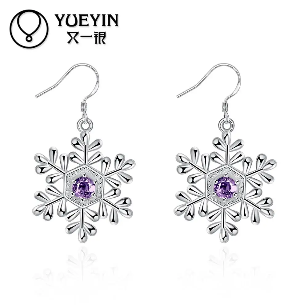 Женские сережки с серебряным покрытием длинные свадебные украшения по заводской