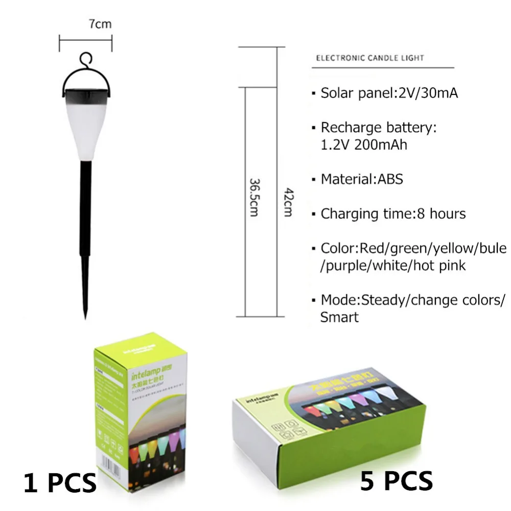 Светодиодный светильник на солнечной батарее s садовая лампа для лужайки 3 режима