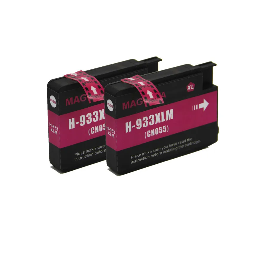 2 pcs Совместимость для hp 932 933 XL 932XL чернильный картридж для hp Officejet 6100 6600 6700 7110 7610 7612 принтер - Цвет: 2 pcs