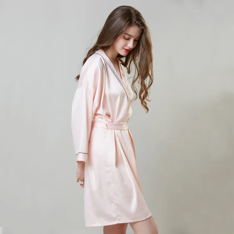 Женский сексуальный ремень Шелковый атласные халаты без рукавов ночные рубашки