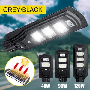 Новинка, светодиодный солнечный светильник, 40 Вт90 Вт120 Вт, настенный светильник с пассивным ИК датчиком движения, водонепроницаемый для плазы, сада, двора