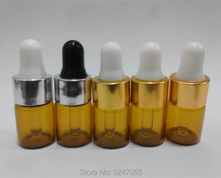 

2ML 100pcs/lot Amber Glass Elegant Liquid Dropper Bottle,DIY Brown Cosmetic Essential Oil Storage Bottle,Top Quality Makeup Tool