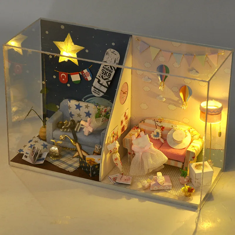 Diy Кукольный дом мебель для кукол 3D головоломка модель игрушки кукольный домик