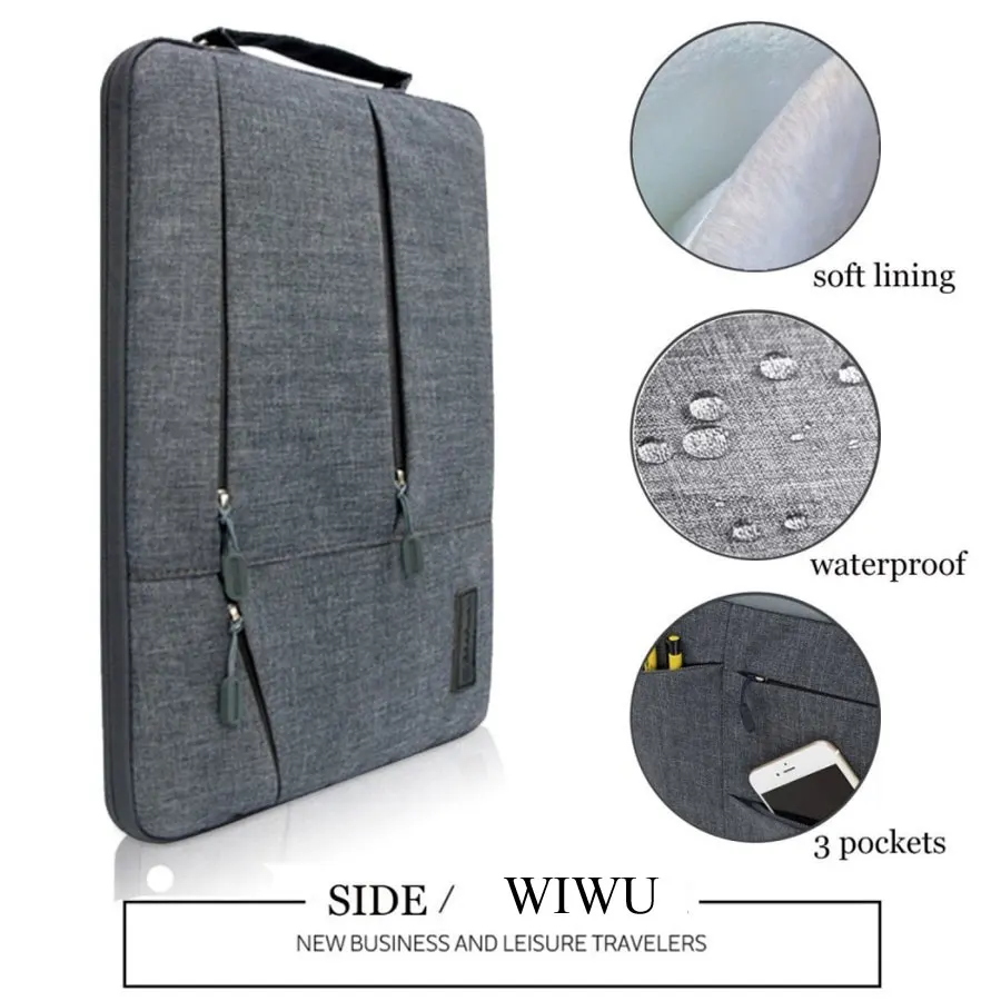 wiwu top quality laptop case for macbook pro 13 2020 notebook bag for macbook 16 anti theft for xiaomi air 13 laptop sleeve 15 6 free global shipping