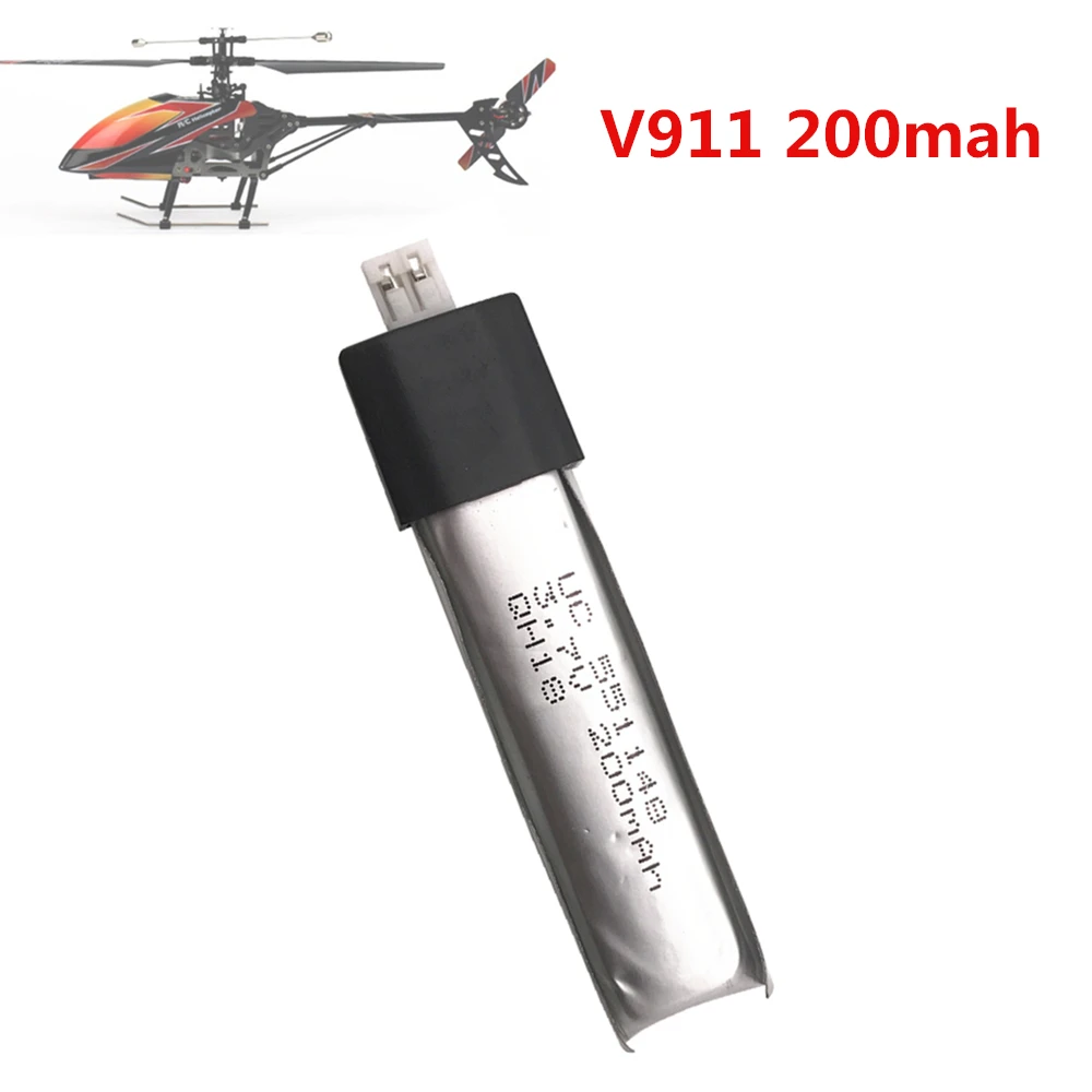 Высококачественный 3 7 V 200mAh Lipo аккумулятор для RC WLtoys V911 Quadocpter Вертолет