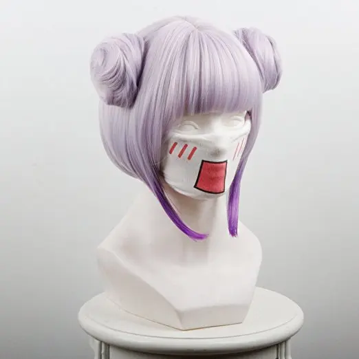 Kobayashi-san Chi no Maid Dragon Miss Kobayashi's Kanna Kamui Kamuy Kobayashi Cosplay Wig with Buns |