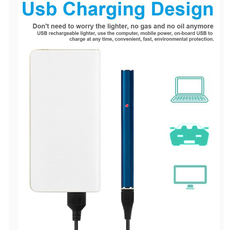 Мини электрические импульсные зажигалки USB ветрозащитная Электронная зажигалка