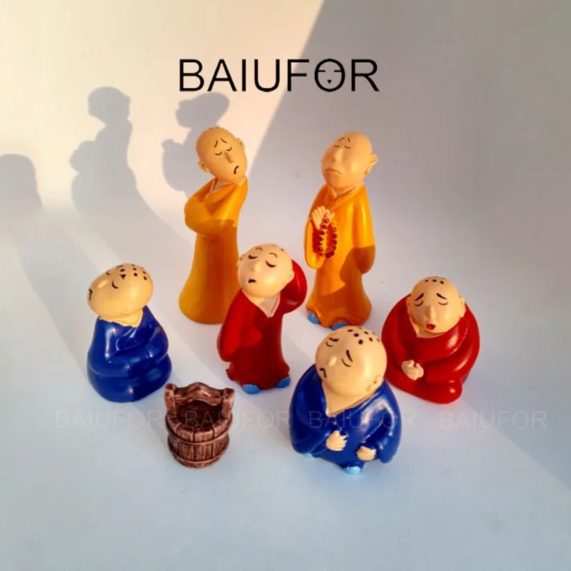 BAIUFOR миниатюры религиозная фигура монах Фея садовый декор террариумы