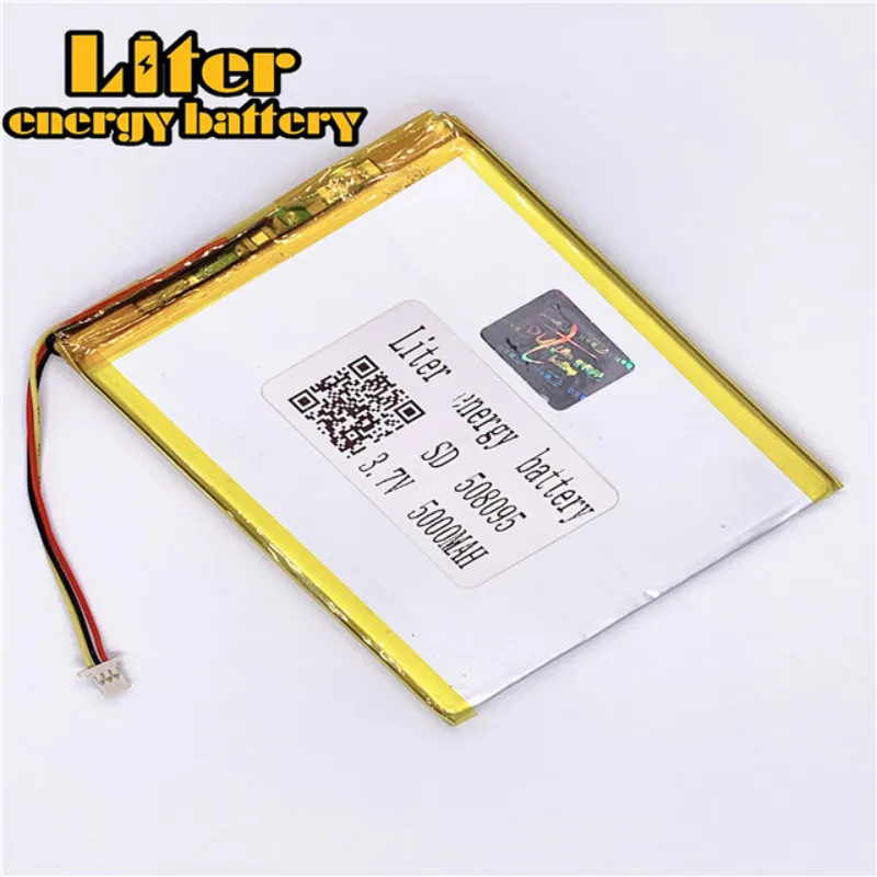 Разъем 1 0 мм-3 P 508095 5000mah 3 7 V Дешевые литий-полимерный аккумулятор для планшетного