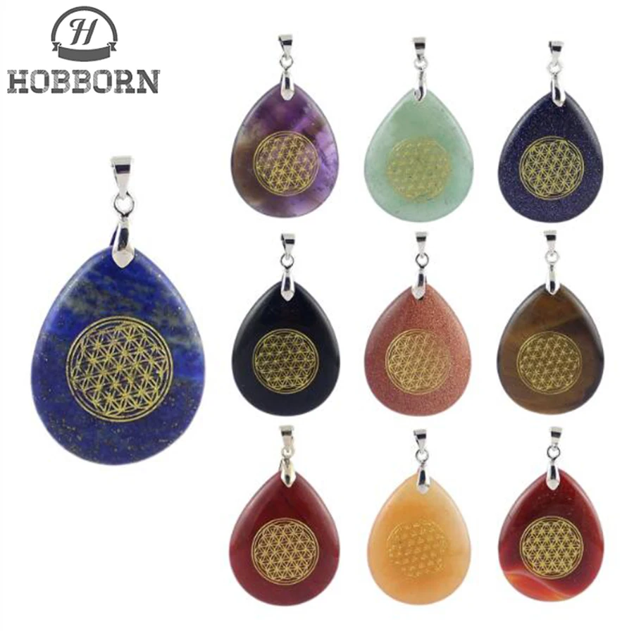 Трендовое женское и мужское ожерелье с цветами из натурального обсидиана